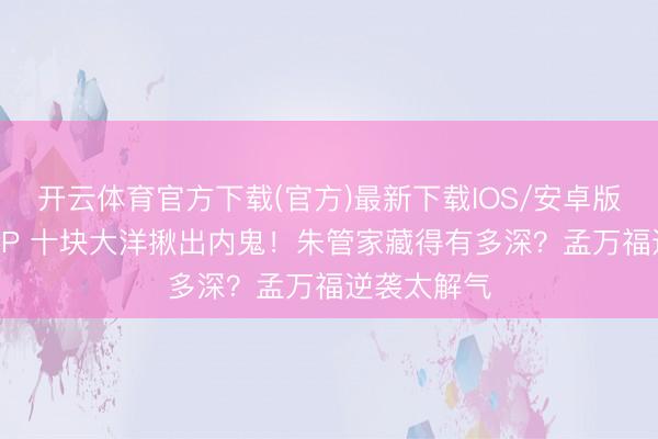 开云体育官方下载(官方)最新下载IOS/安卓版/手机版APP 十块大洋揪出内鬼！朱管家藏得有多深？孟万福逆袭太解气