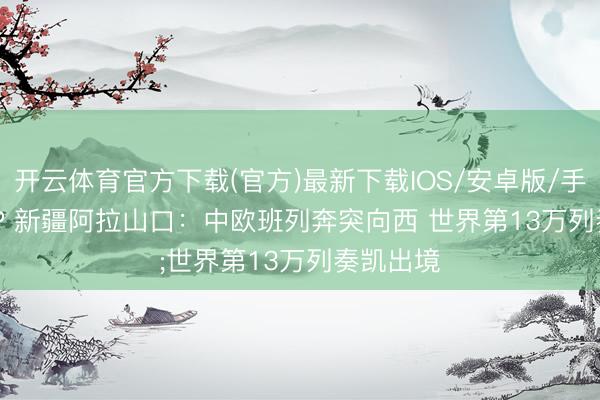 开云体育官方下载(官方)最新下载IOS/安卓版/手机版APP 新疆阿拉山口：中欧班列奔突向西 世界第13万列奏凯出境